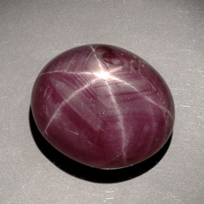28.16 ct Red Star Ruby Stone, Natural Star Ruby in Oval Cabochon Shape for Sale
