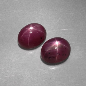 2.13 ct Red Star Ruby Stone, Natural Star Ruby in Oval Cabochon Shape for Sale