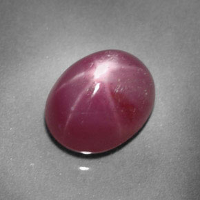 2.20 ct Red Star Ruby Stone, Natural Star Ruby in Oval Cabochon Shape for Sale