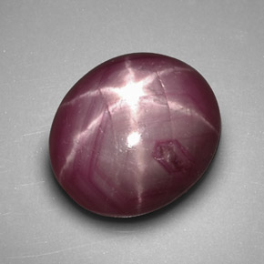3.96 ct Red Star Ruby Gemstone, Star Ruby Gem in Oval Cabochon Shape for Sale.
