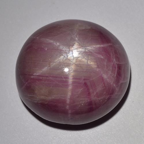 33.48 ct Purple Star Ruby Stone, Natural Star Ruby in Oval Cabochon Shape for Sale