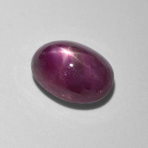 0.83 ct Red Star Ruby Stone, Natural Star Ruby in Oval Cabochon Shape for Sale