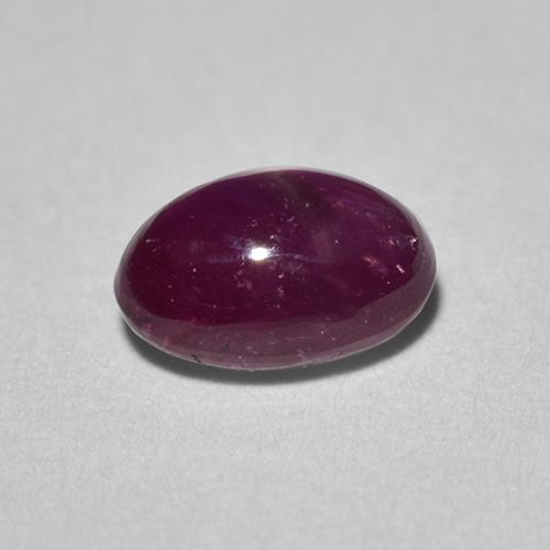 Star Ruby Gemstone in 5.9 x 4.3 mm Size for Sale, Star Ruby Stone in Pinkish Red Color