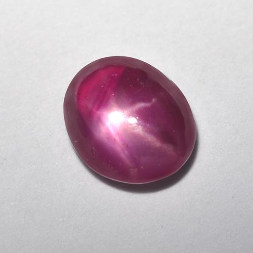 0.64 ct Red Star Ruby Stone, Natural Star Ruby in Oval Cabochon Shape for Sale