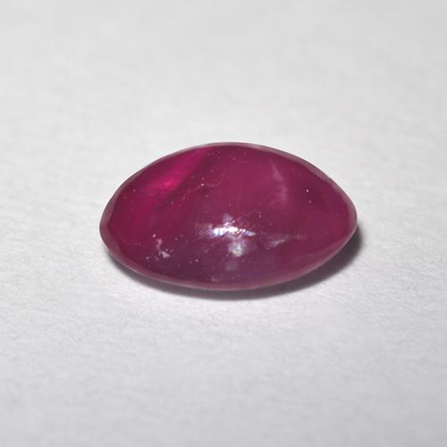 Star Ruby Gemstone in 5.7 x 4.6 mm Size for Sale, Star Ruby Stone in Pinkish Red Color