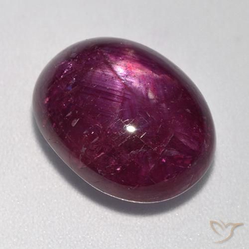 11.08 ct Oval Star Ruby, 14 x 11.2 mm From Madagascar, Photo A
