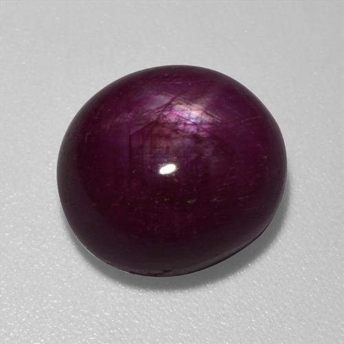 9.87 ct Red Star Ruby Gemstone, Star Ruby Gem in Oval Cabochon Shape for Sale.