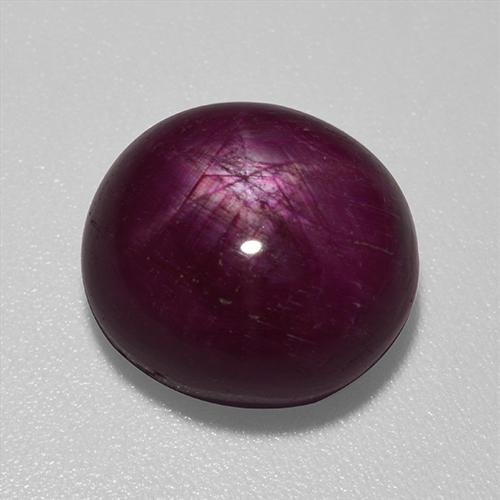 9.87 ct Red Star Ruby Stone, Natural Star Ruby in Oval Cabochon Shape for Sale