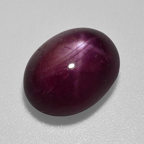 Темно-красный Звездчатый Рубин Камень - 9.2ct Овал Кабошон (ID: 520871)