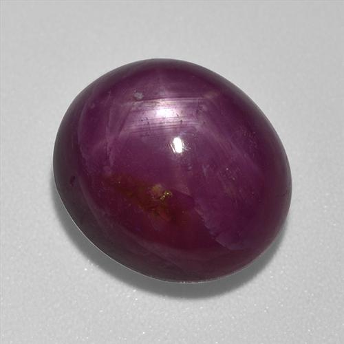 Wine Red Звездчатый Рубин Камень - 11.7ct Овал Кабошон (ID: 520872)
