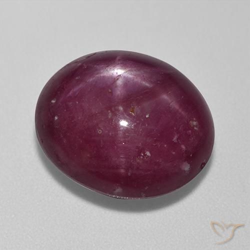 13.67 ct Oval Star Ruby, 14 x 12.1 mm From Madagascar, Photo A