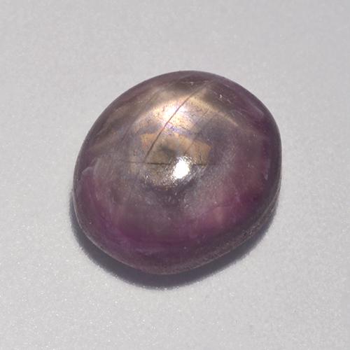4.41 ct Purple Star Ruby Gemstone, Star Ruby Gem in Oval Cabochon Shape for Sale.
