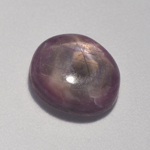 4.41 ct Purple Star Ruby Stone, Natural Star Ruby in Oval Cabochon Shape for Sale