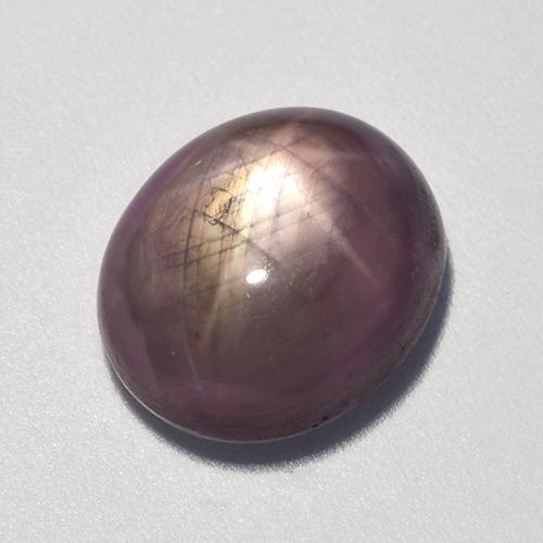 9.31 ct Purple Star Ruby Stone, Natural Star Ruby in Oval Cabochon Shape for Sale