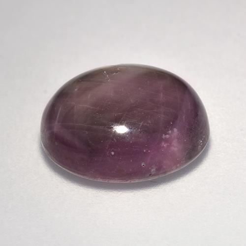 Star Ruby Gemstone in 12.6 x 10.7 mm Size for Sale, Star Ruby Stone in Grayish Magenta Color