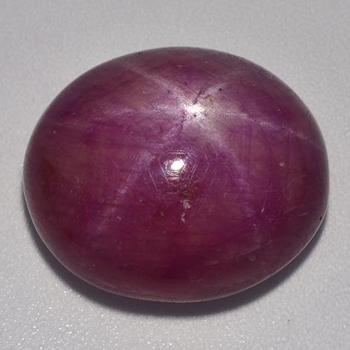 Deep Red Star Ruby Gem - 26.3ct Oval Cabochon (ID: 521292)