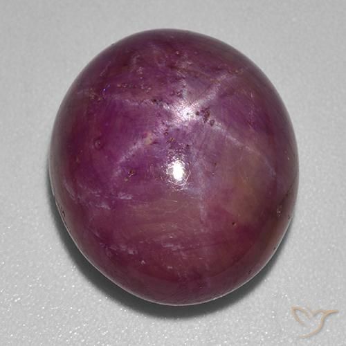 23.39 ct Oval Star Ruby, 17.3 x 14.8 mm From Madagascar, Photo A