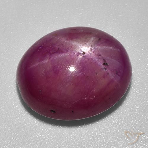 14.45 ct Oval Star Ruby, 15.3 x 12.9 mm From Madagascar, Photo A