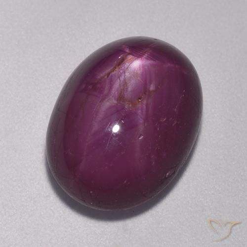 11.13 ct Oval Star Ruby, 14.3 x 10.6 mm From Madagascar, Photo A