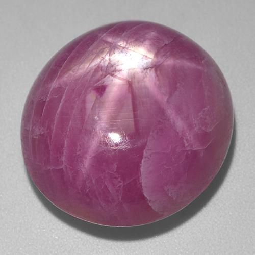 Medium Purple Star Ruby Gem - 28.8ct Oval Cabochon (ID: 521456)