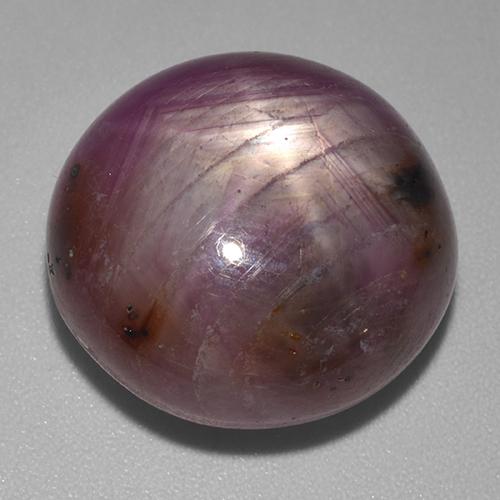 34.89 ct Purple Star Ruby Gemstone, Star Ruby Gem in Oval Cabochon Shape for Sale.