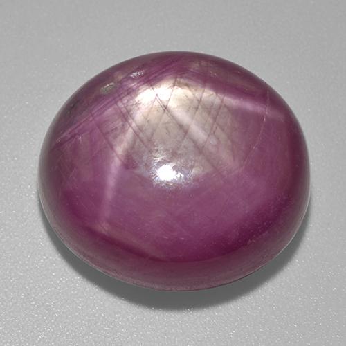 32.18 ct Purple Star Ruby Stone, Natural Star Ruby in Oval Cabochon Shape for Sale