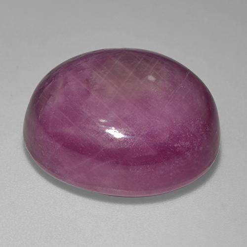 Star Ruby Gemstone in 18 x 16.2 mm Size for Sale, Star Ruby Stone in Reddish Purple Color