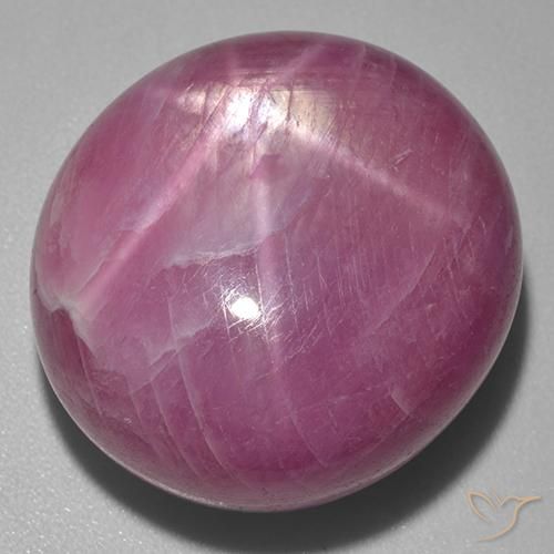 56.00 ct Purple Star Ruby Stone, Natural Star Ruby in Oval Cabochon Shape for Sale
