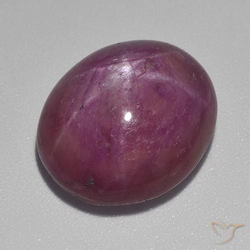 15.55 ct Oval Star Ruby, 15.7 x 13.6 mm From Madagascar, Photo A