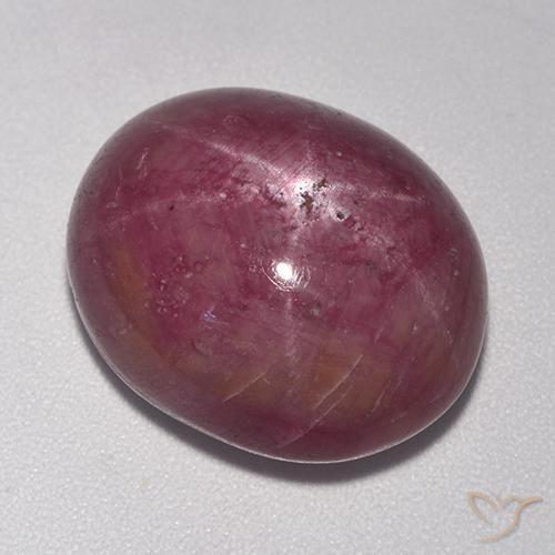 20.12 ct Oval Star Ruby, 17 x 14.1 mm From Madagascar, Photo A