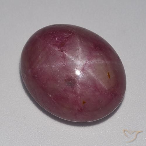 14.78 ct Oval Star Ruby, 15.6 x 12.9 mm From Madagascar, Photo A