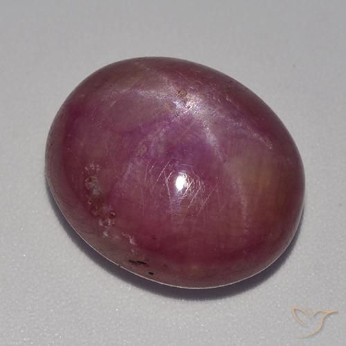 15.19 ct Oval Star Ruby, 15.2 x 12.9 mm From Madagascar, Photo A