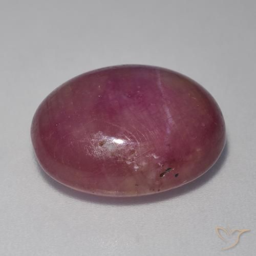 Star Ruby Gemstone in 15.2 x 12.9 mm Size for Sale, Star Ruby Stone in Medium Purple Color