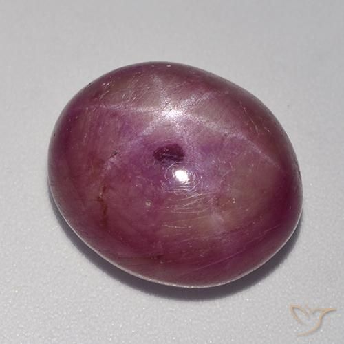 15.67 ct Oval Star Ruby, 15 x 13 mm From Madagascar, Photo A