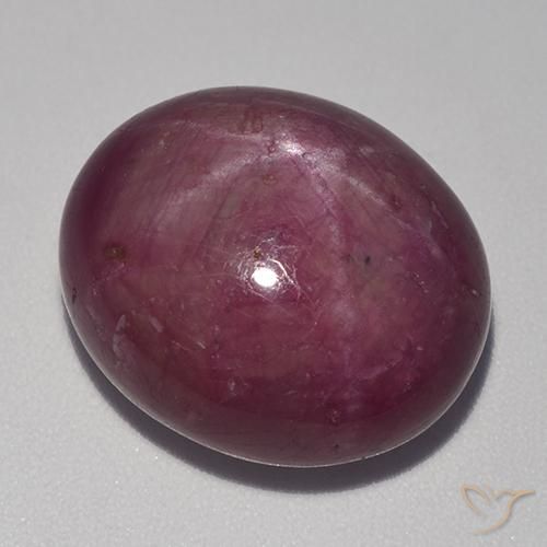 20.21 ct Oval Star Ruby, 16.2 x 13.9 mm From Madagascar, Photo A