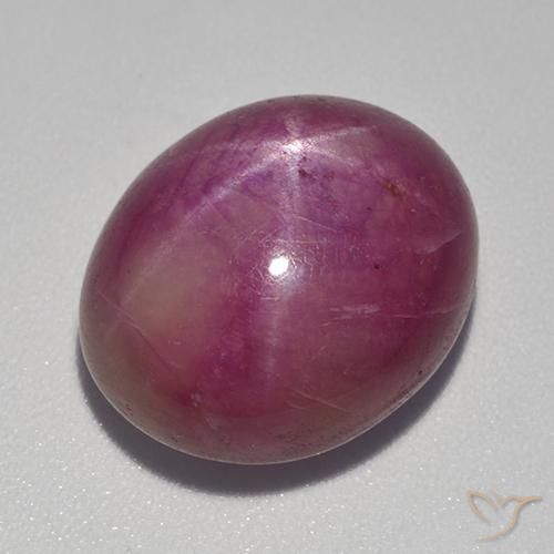 17.67 ct Oval Star Ruby, 15.4 x 12.8 mm From Madagascar, Photo A