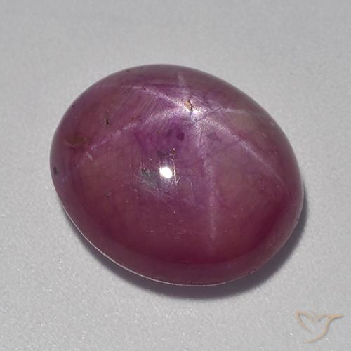 10.9 ct Oval Star Ruby, 14.1 x 12.3 mm From Madagascar, Photo A