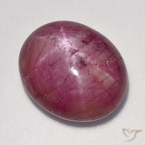 16.94 ct Oval Star Ruby, 16.1 x 13.6 mm From Madagascar, Photo A