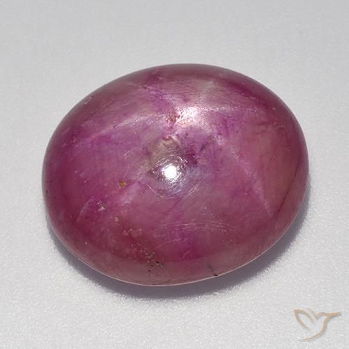 16.49ct Natural Medium-Light Purple Star Ruby, Oval, Opaque