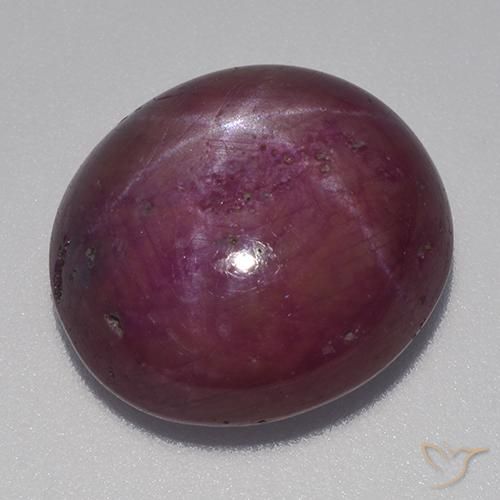 14.94 ct Oval Star Ruby, 15.1 x 13.6 mm From Madagascar, Photo A