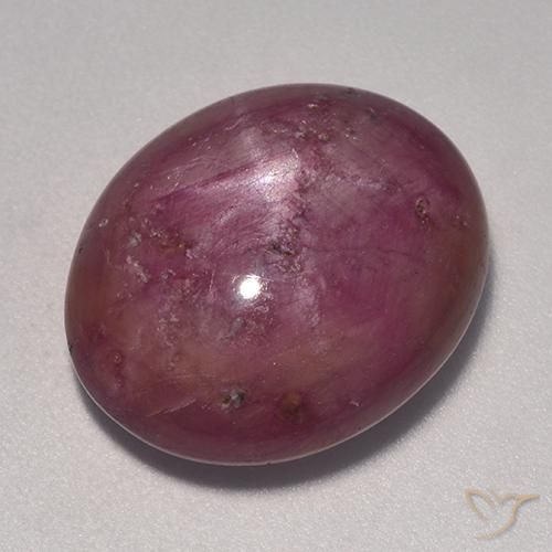 15.26 ct Oval Star Ruby, 16.2 x 13.4 mm From Madagascar, Photo A