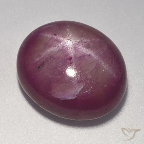 20.08 ct Oval Star Ruby, 16.9 x 14.5 mm From Madagascar, Photo A