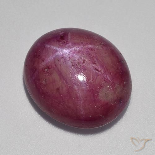 12.64 ct Oval Star Ruby, 14.9 x 12.7 mm From Madagascar, Photo A