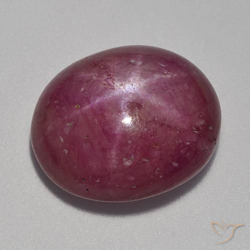 13.22 ct Oval Star Ruby, 14.9 x 12.6 mm From Madagascar, Photo A