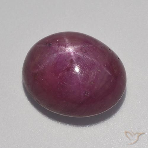 9.58 ct Oval Star Ruby, 12.7 x 10.4 mm From Madagascar, Photo A