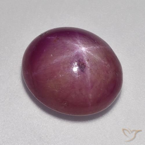 9.23 ct Oval Star Ruby, 12.9 x 11.3 mm From Madagascar, Photo A