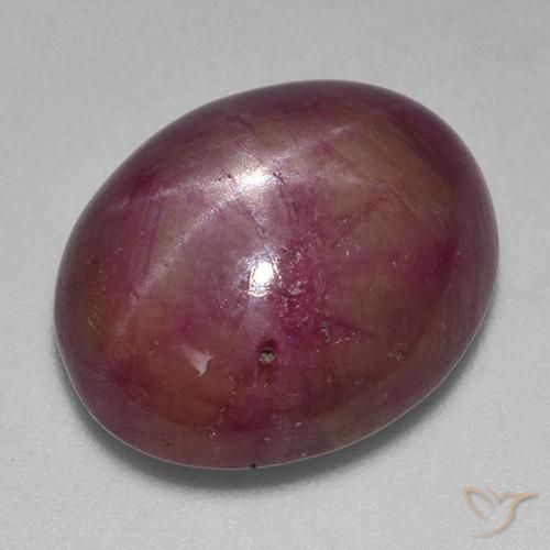 17.03 ct Oval Star Ruby, 16.2 x 13.4 mm From Madagascar, Photo A