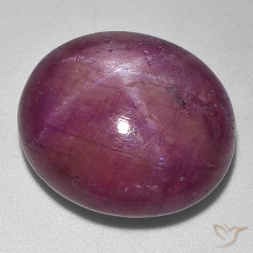 33.25 ct Oval Star Ruby, 19.9 x 17.2 mm From Madagascar, Photo A