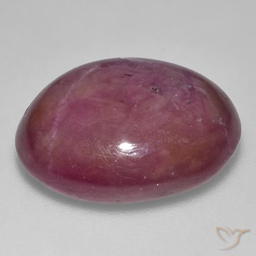 Star Ruby Gemstone in 17.9 x 14.9 mm Size for Sale, Star Ruby Stone in Medium Purple Color