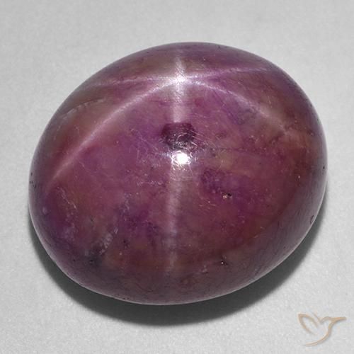Rubino stellato Ovale cabochon da 36,24 ct dal Madagascar, dimensione 19,2 x 16,7mm, purezza Opaque, pietra preziosa naturale Riscaldato, Rubino stellato 1pc in colore Viola rossastro, durezza Mohs di 9 adatto per gioielli da indossare ogni giorno, Photo A